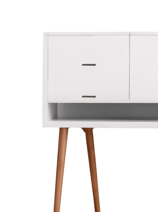 Sleek Nightstand with Storage - Image 2